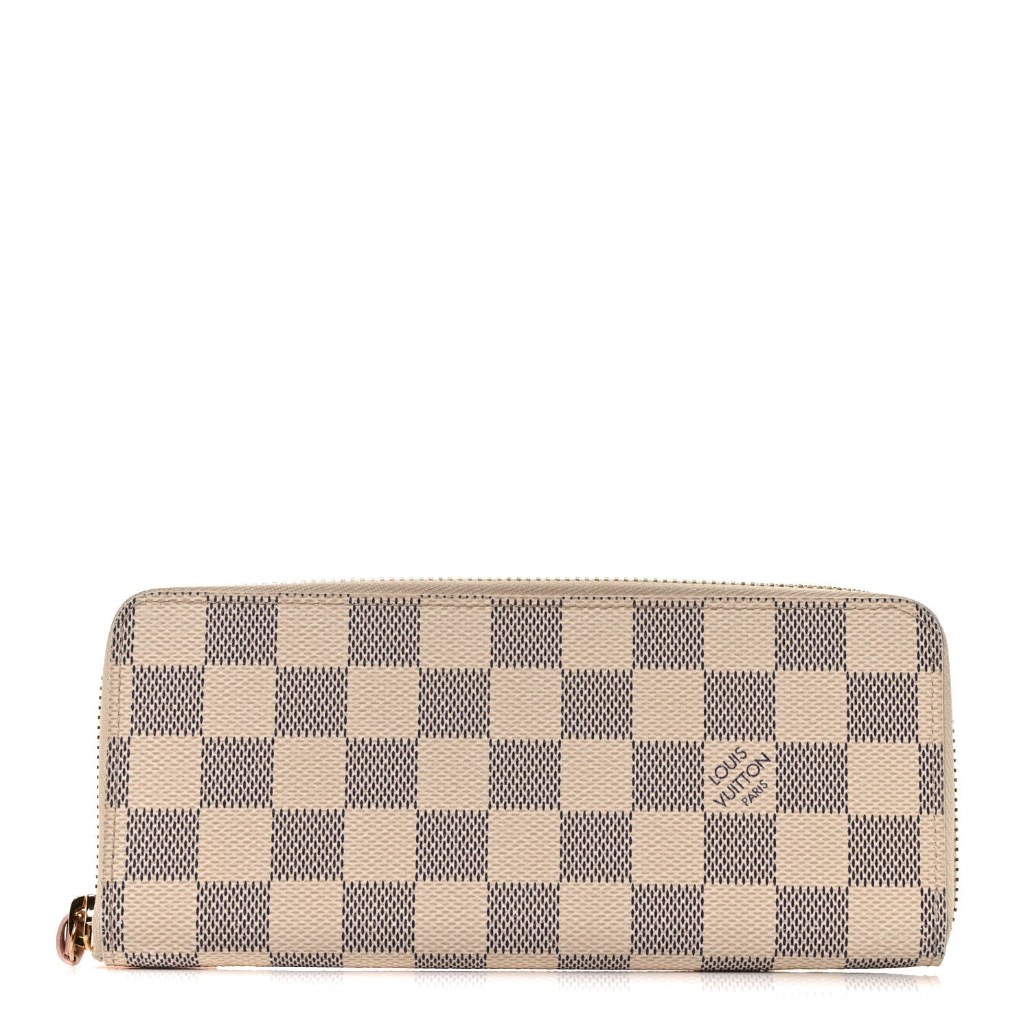 Louis Vuitton Damier Azur Clemence Wallet Rose Ballerine 1 of 8