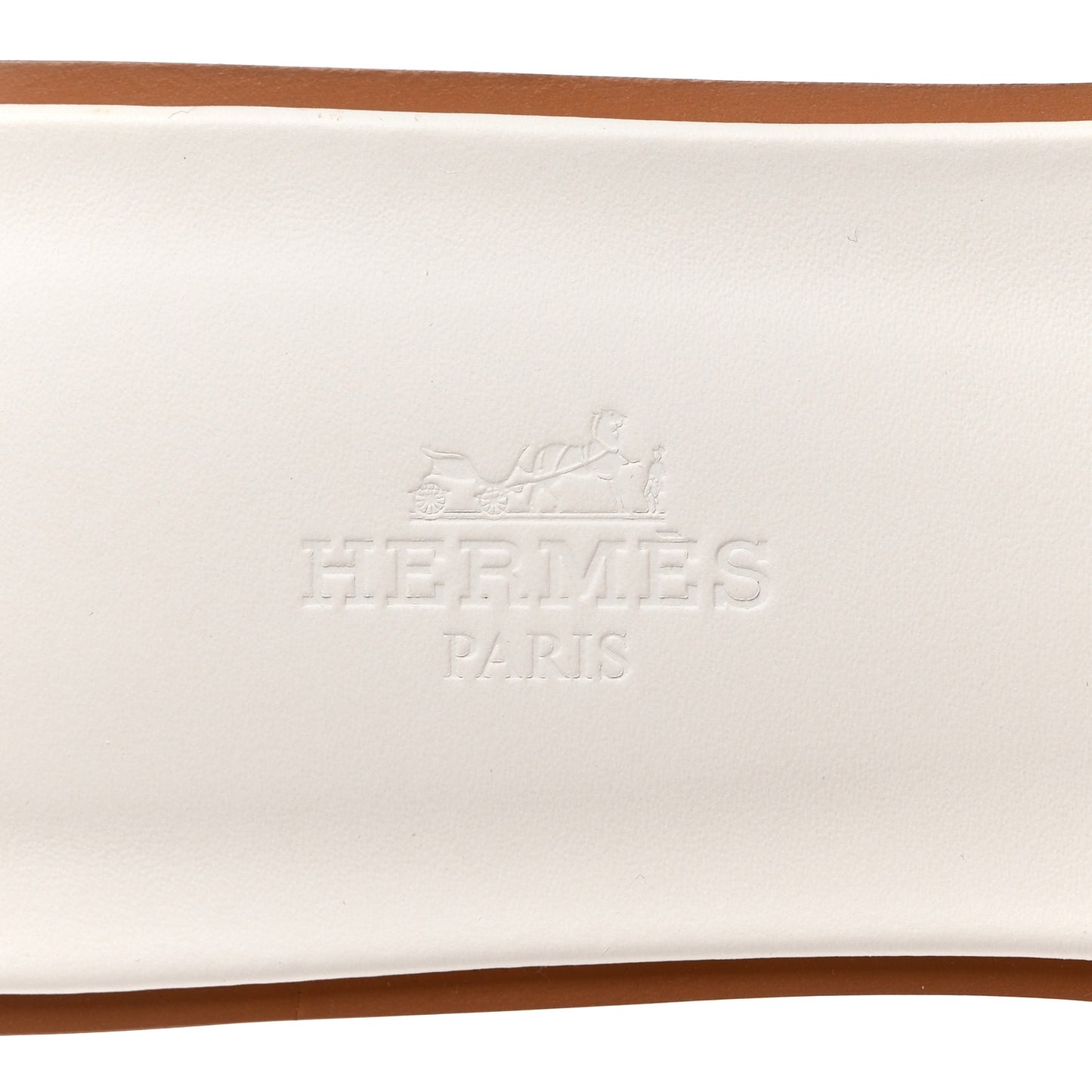 Box Calfskin Oran Sandals 38 White