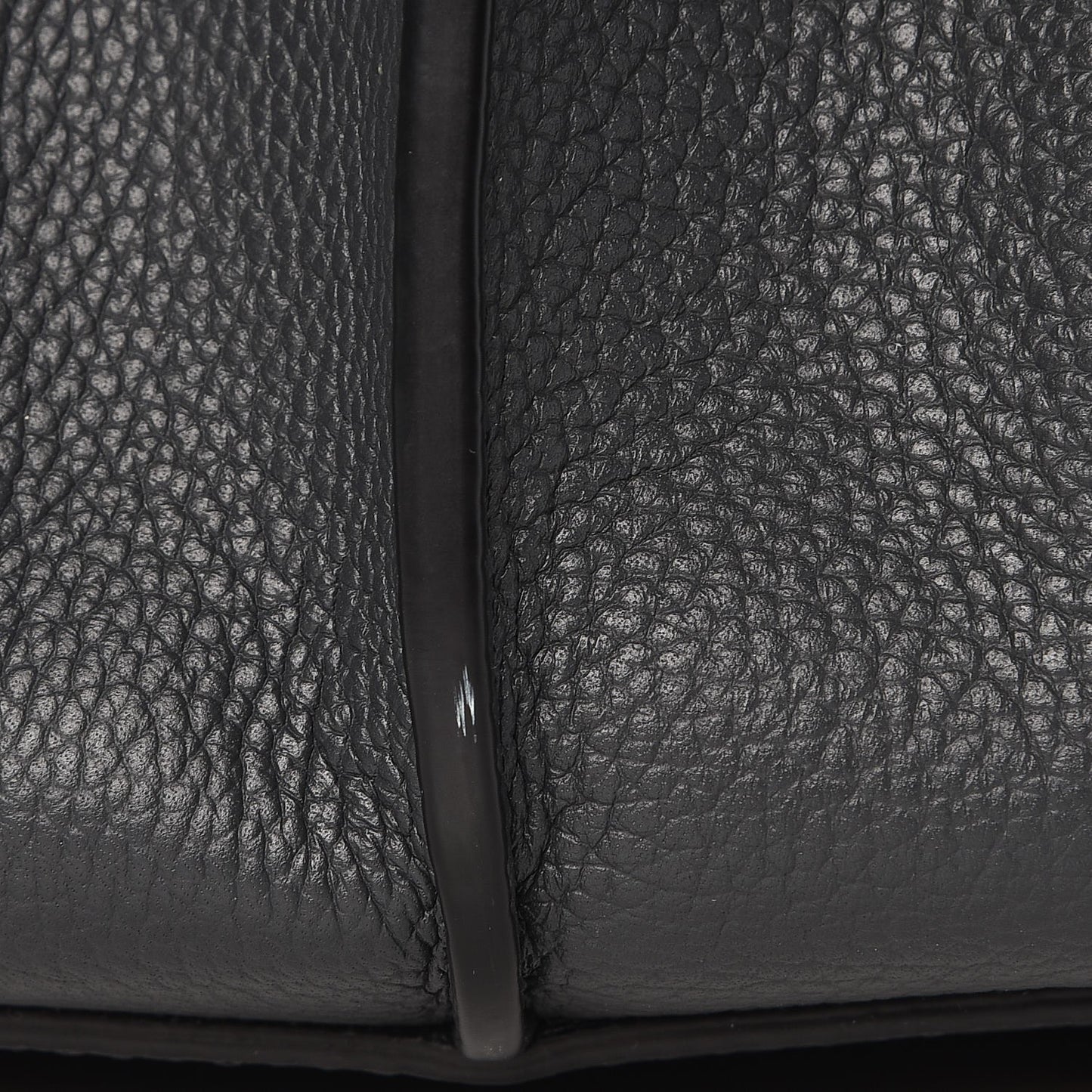 Grained Calfskin Medium Milla Tote Phantom Grey