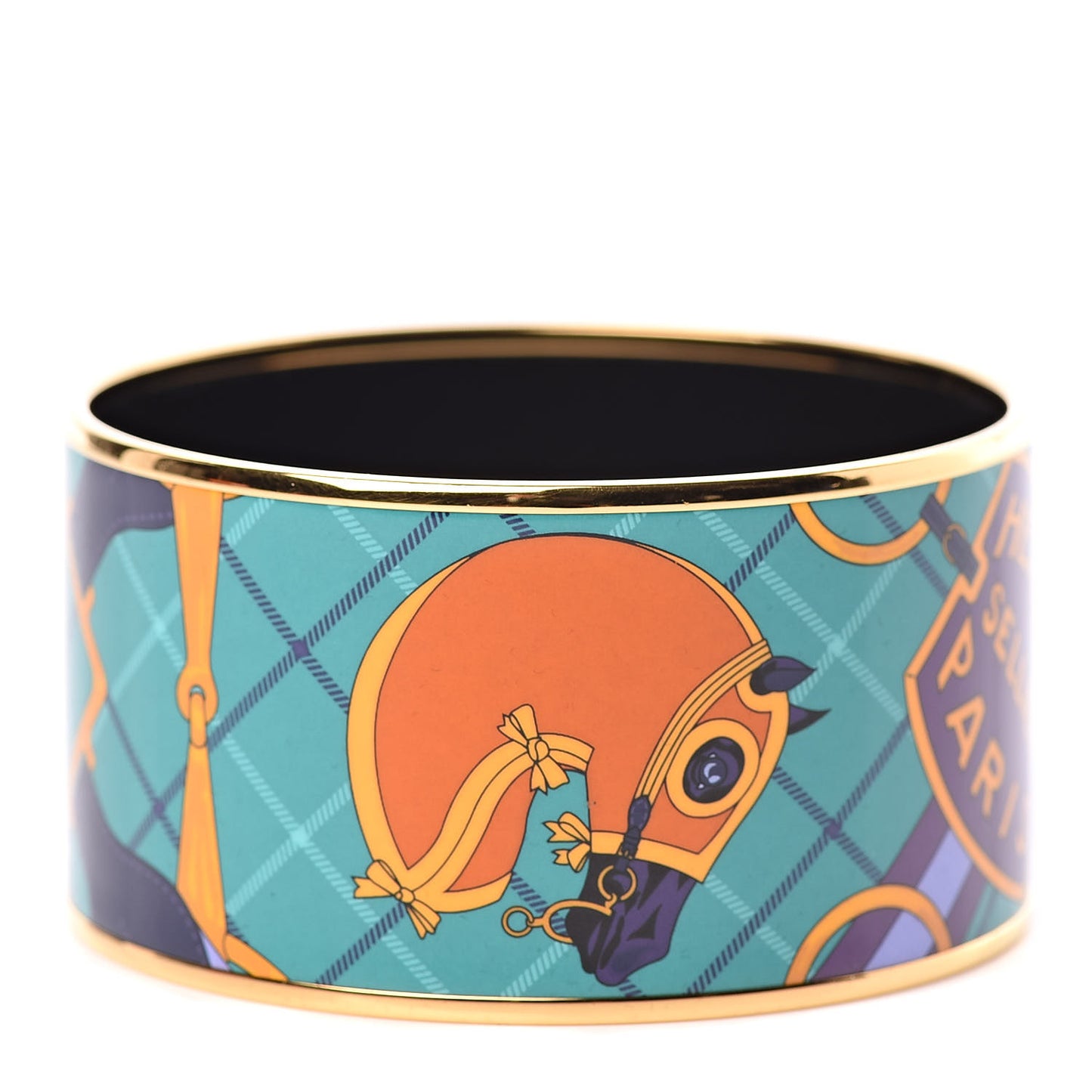 Enamel Print Extra Wide Bracelet 65