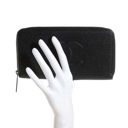 Chanel Caviar Large Timeless CC Zip Around Wallet Black 10 of 16
