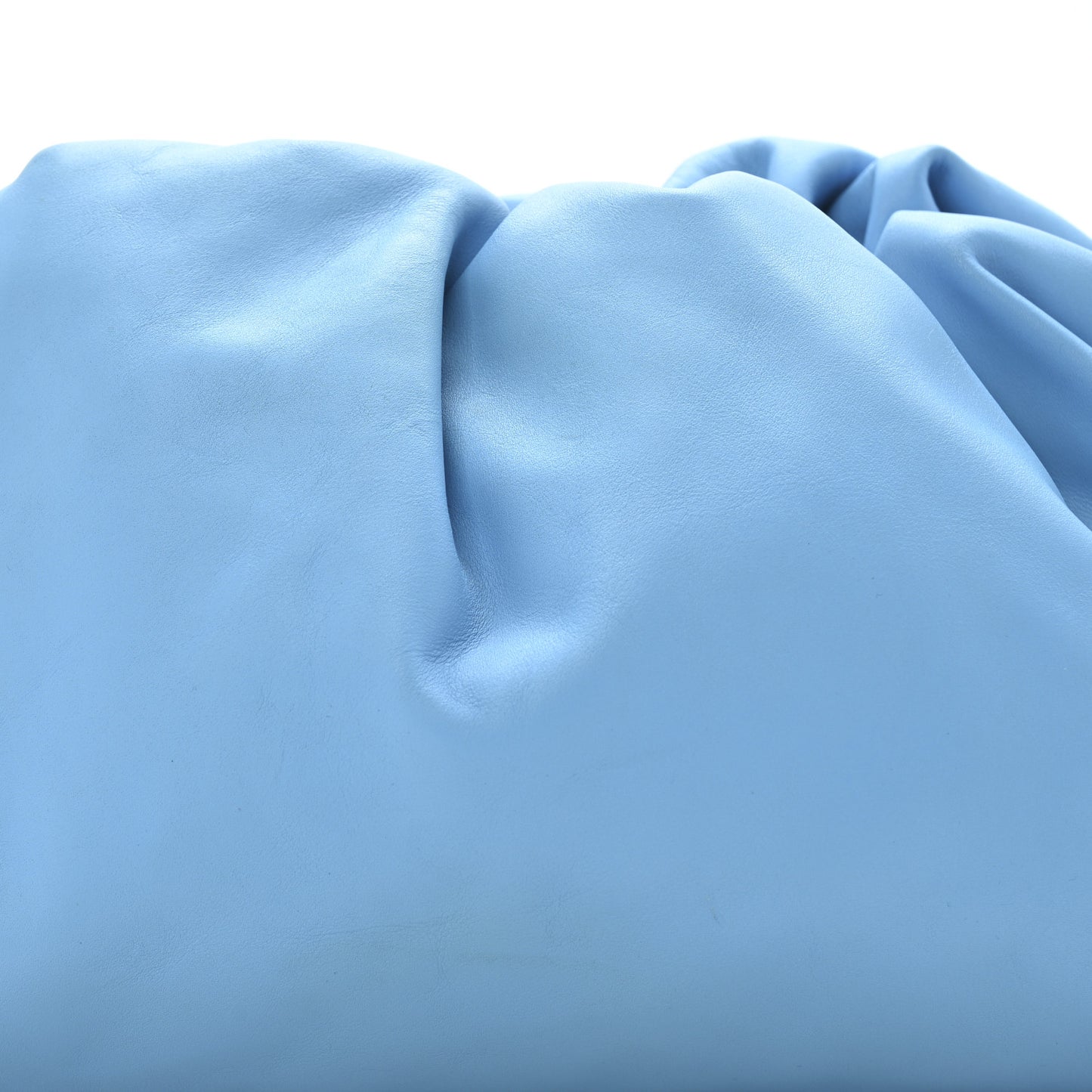 Smooth Butter Calf The Pouch Oversized Clutch Sky Blue