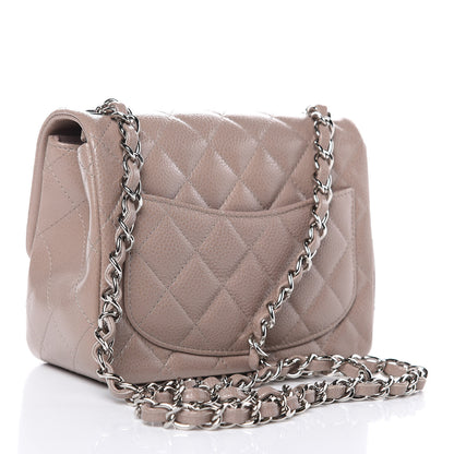 Chanel Caviar Quilted Mini Square Flap Taupe 4 of 10