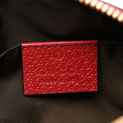 Gucci Soft GG Supreme Monogram Flora Calfskin Small Ophidia Cosmetic Case Beige Ebony Multicolor Rosso 6 of 7