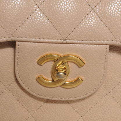 Chanel Caviar Jumbo Double Flap Beige Clair 5 of 9