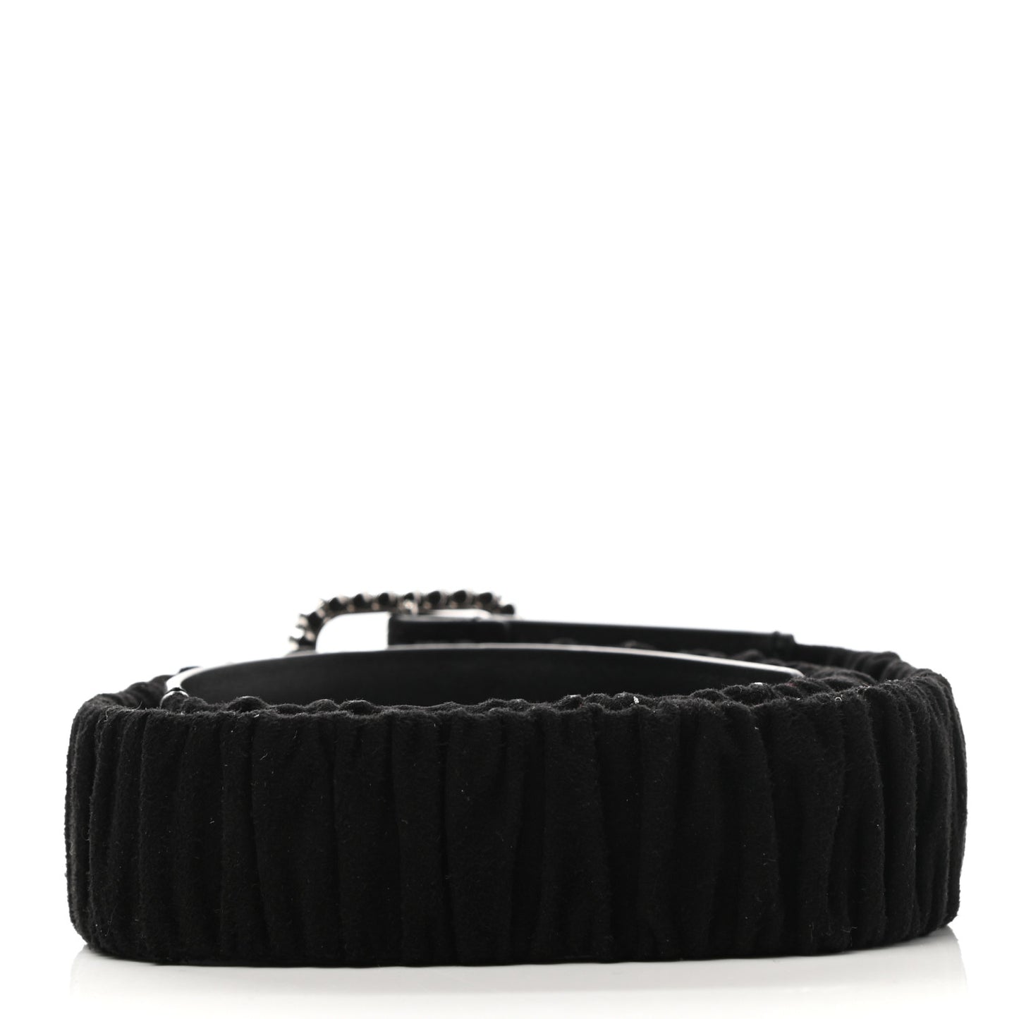Suede Crystal CC Belt 85 34 Black