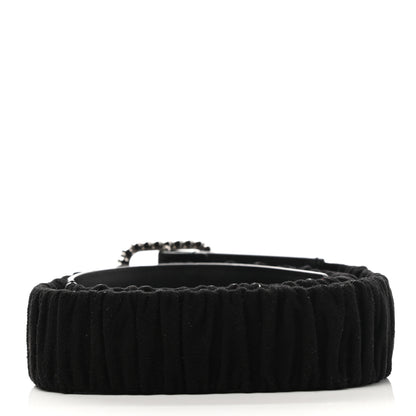 Chanel Suede Crystal CC Belt 85 34 Black 2 of 8