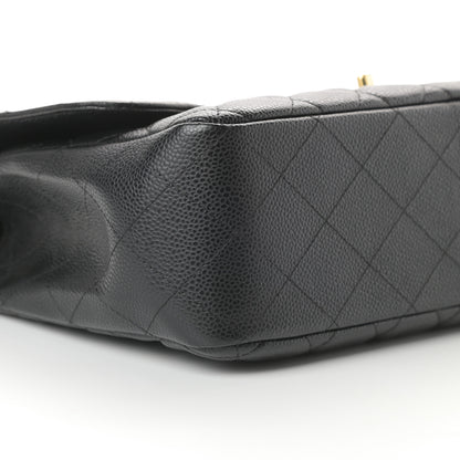 Chanel Caviar Quilted Jumbo Single Flap Black 9 of 12
