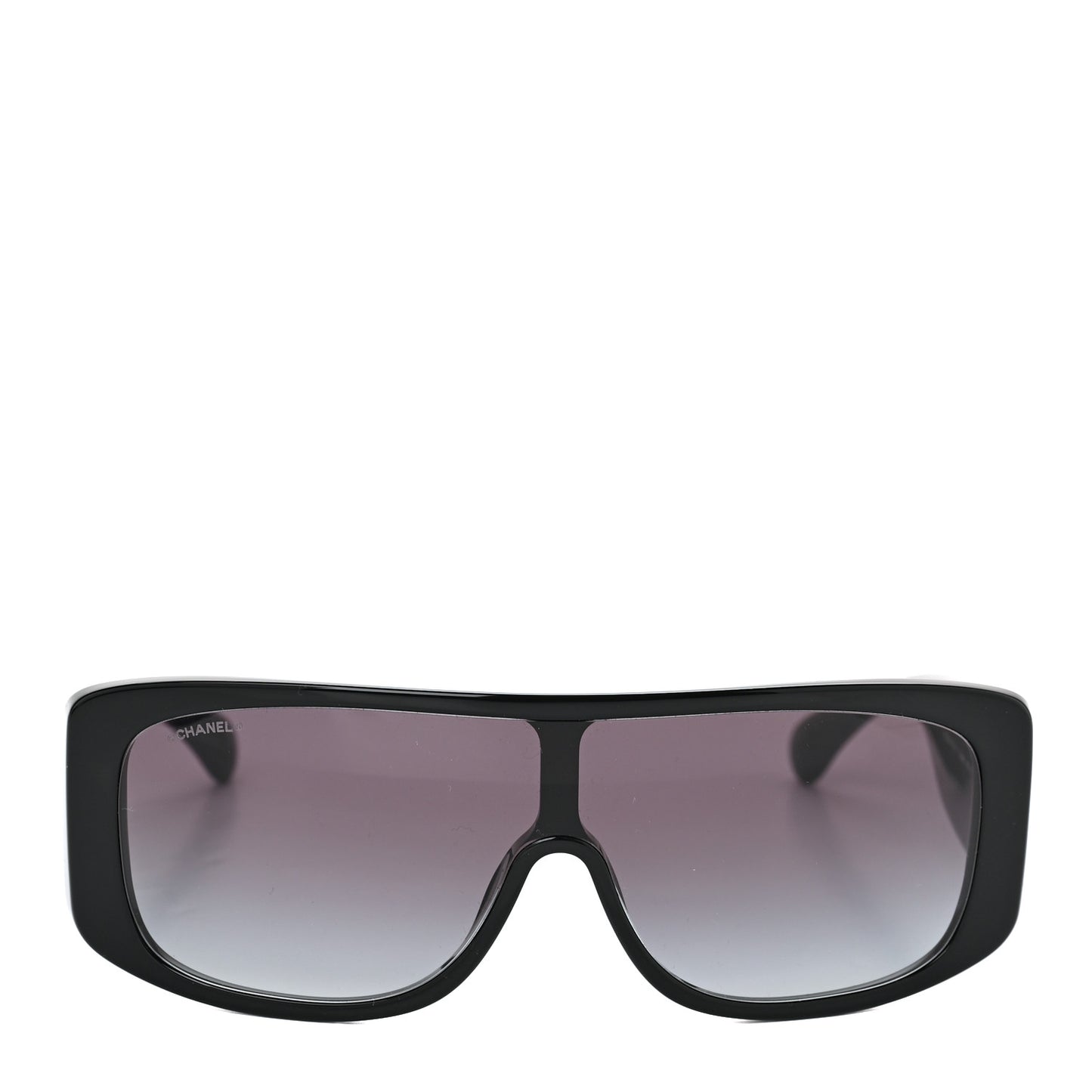 Acetate Shield Sunglasses 71466 Black