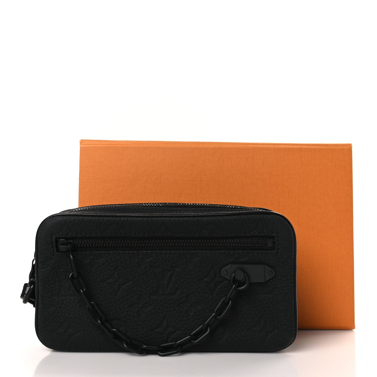 Louis Vuitton Taurillon Monogram Pochette Volga Black 9 of 9
