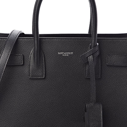 Saint Laurent Grained Calfskin Baby Sac De Jour Black 9 of 9