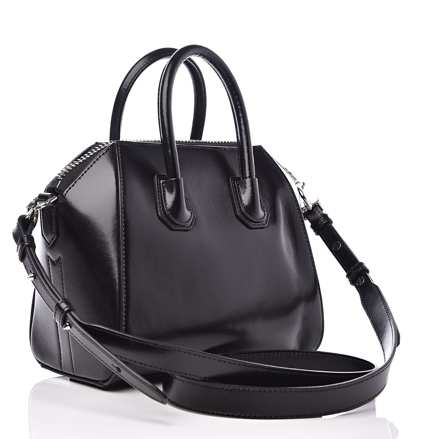 Givenchy Shiny Lord Calfskin Mini Antigona Black 3 of 12