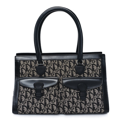 Christian Dior Monogram Calfskin Pocket Tote Black 1 of 12
