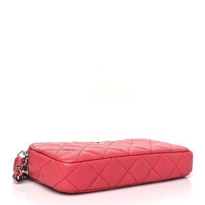 Chanel Caviar Quilted Small Clutch With Chain Pink 4 of 11