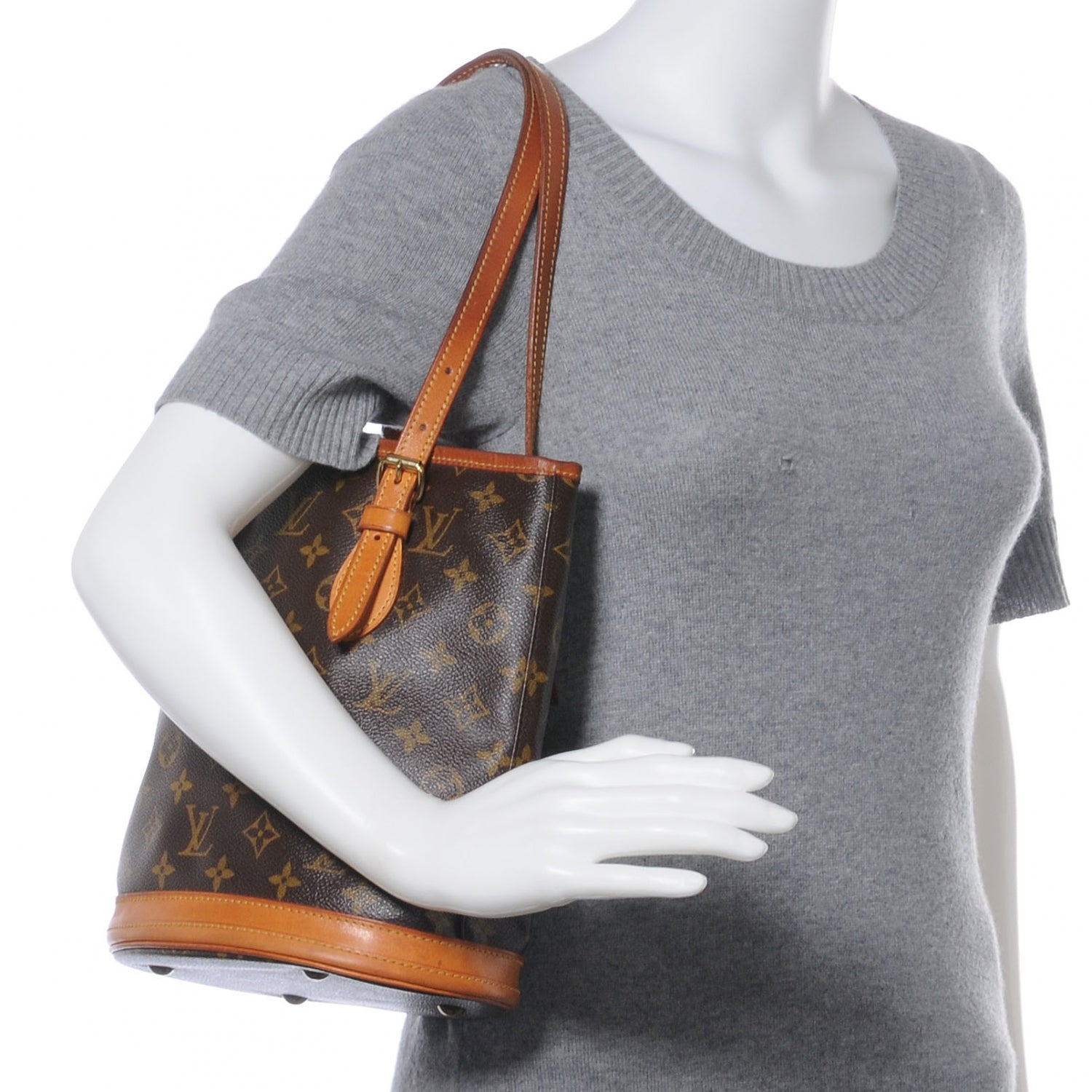 Louis Vuitton Monogram Petit Bucket 23 2 of 9