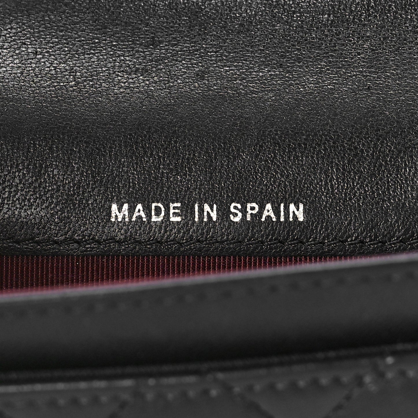 Lambskin Quilted Flap Card Holder Wallet Black