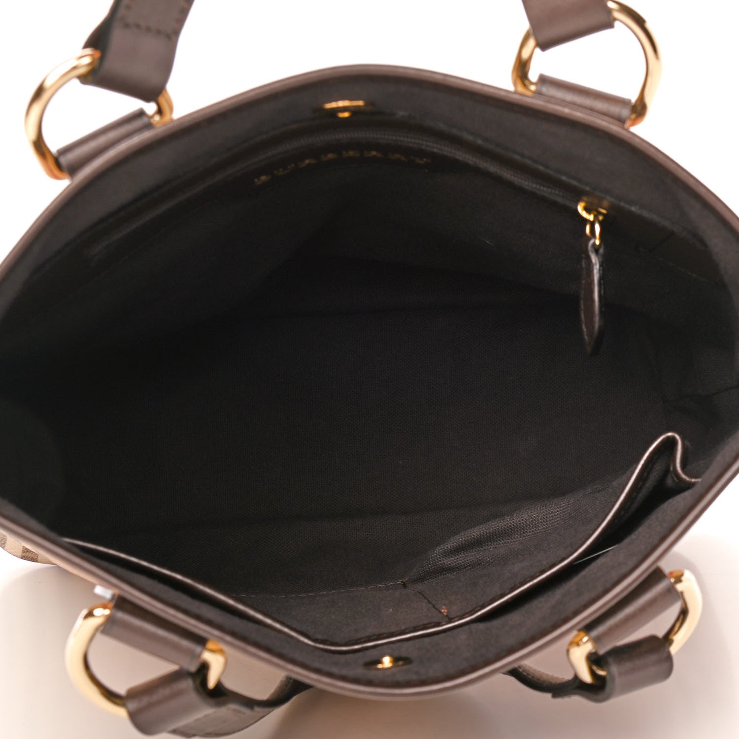 Burberry Haymarket Check Small Onslow Tote Chocolate 5 of 13