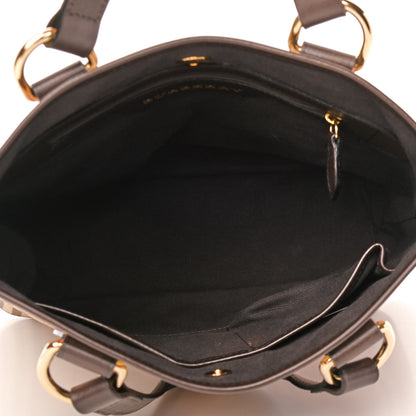 Burberry Haymarket Check Small Onslow Tote Chocolate 5 of 13