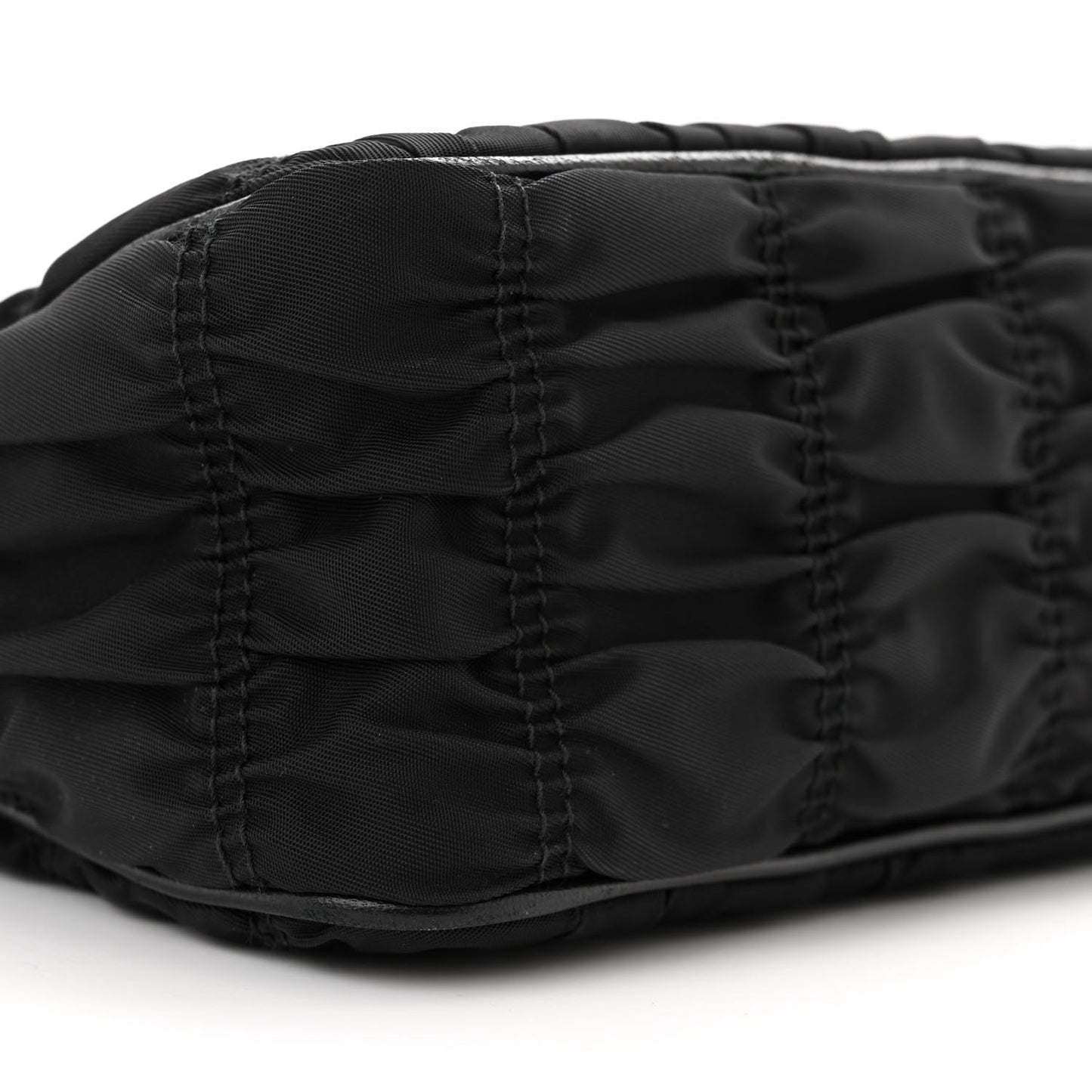 Tessuto Nylon Gaufre Shoulder Bag Black