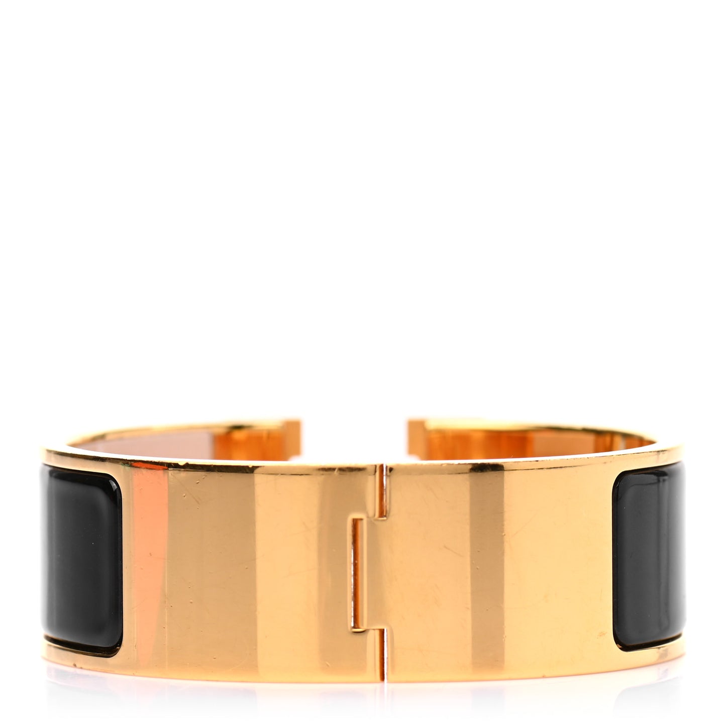 Enamel Wide Clic Clac H Bracelet PM Black