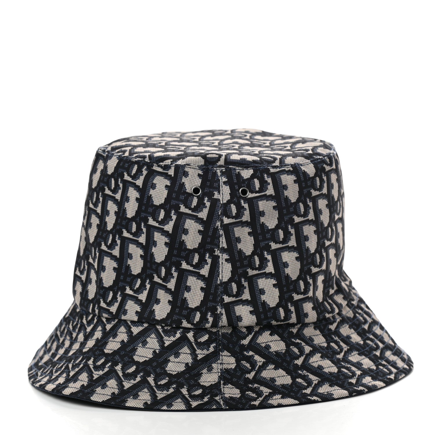 Christian Dior Oblique Reversible Teddy-D Brim Bucket Hat 56 Blue 5 of 10