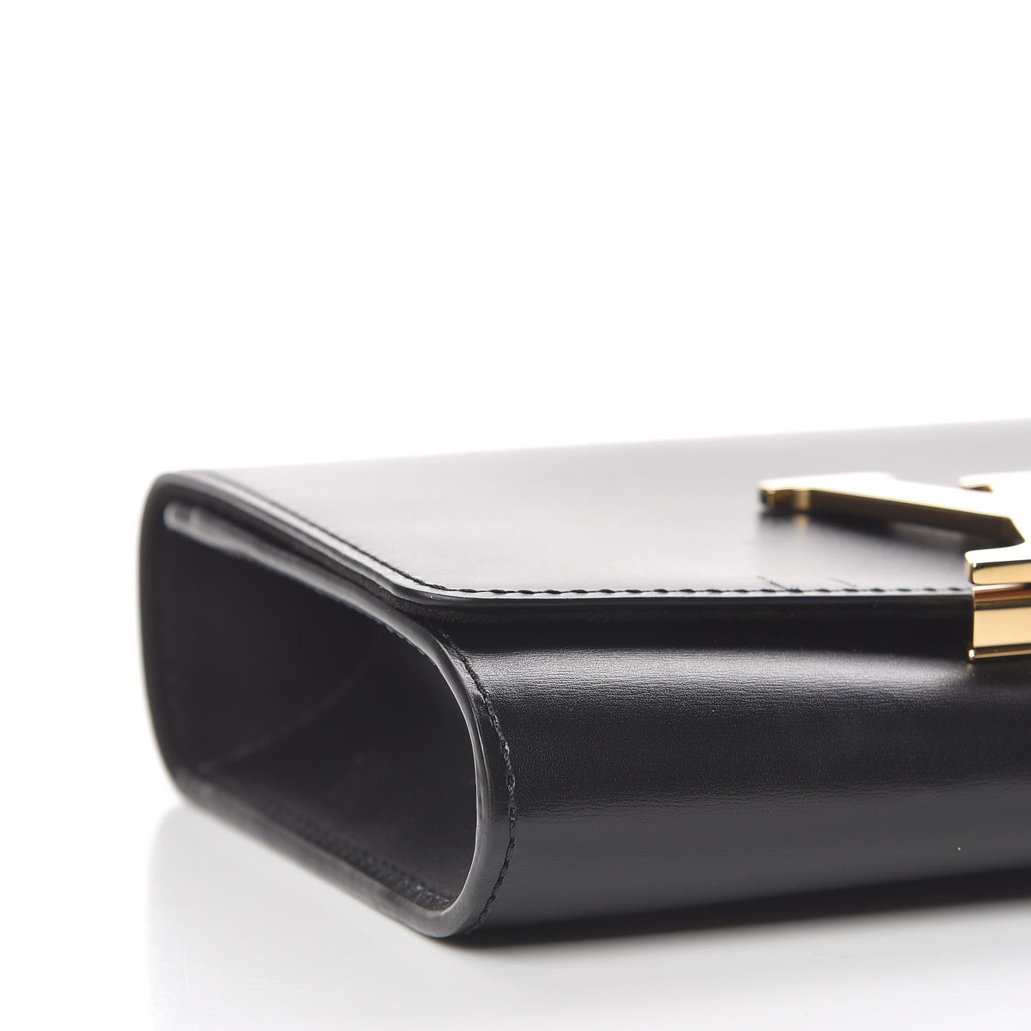 Louis Vuitton Calfskin Chain Louise MM Black 7 of 13