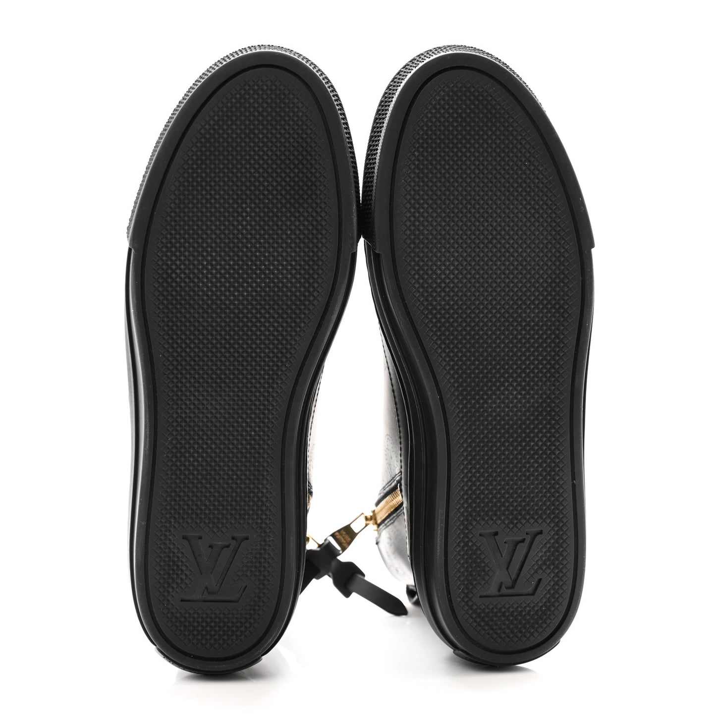 Calfskin Monogram Stellar Sneaker Boots 35.5 Black White