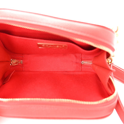 Chanel Caviar Quilted Waist Bag Red 5 of 12