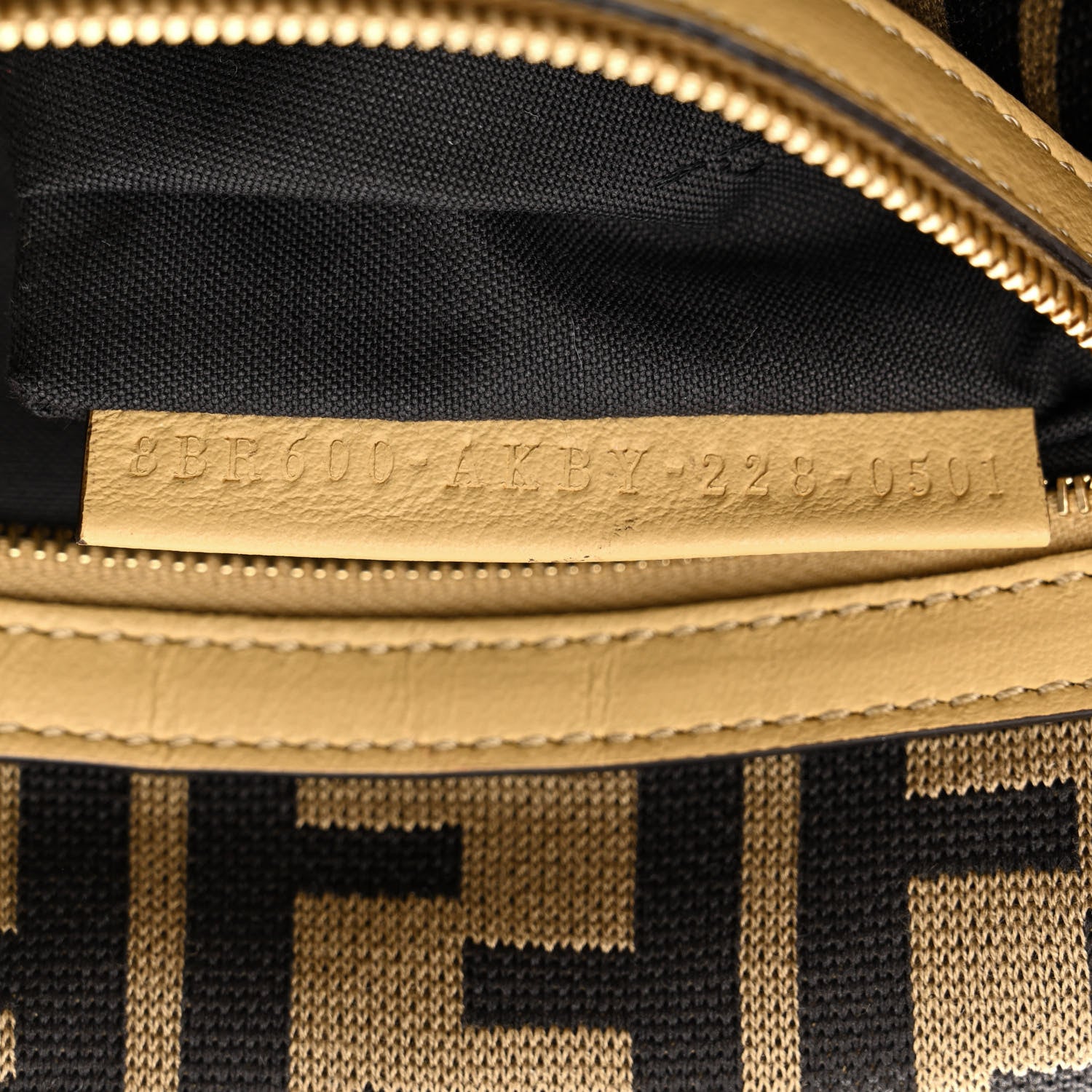 Fendi Raffia Vitello Grace FF Crochet Baguette Natural Black Paglia 7 of 10