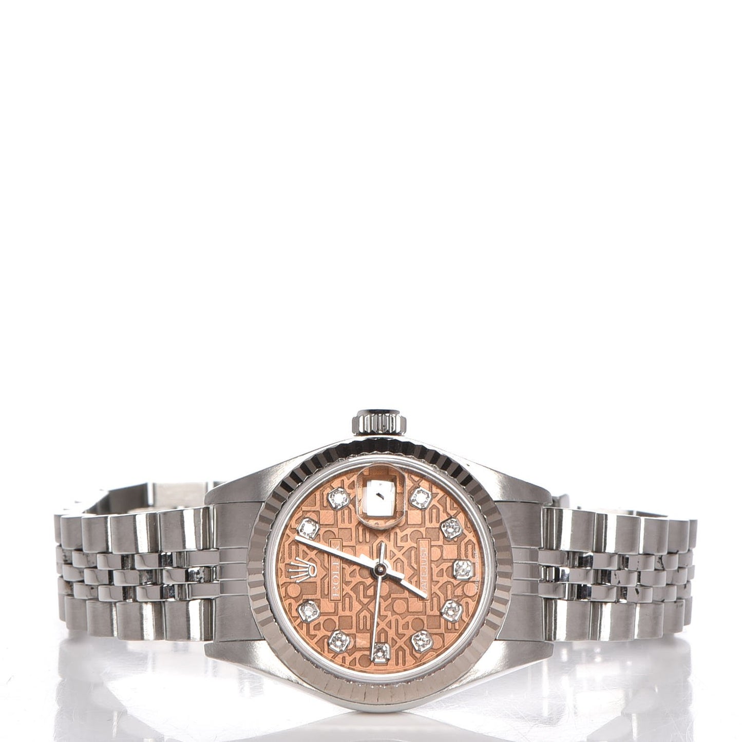 Stainless Steel 18K White Gold Diamond 36mm Oyster Perpetual Datejust Watch Pink Jubilee 126234