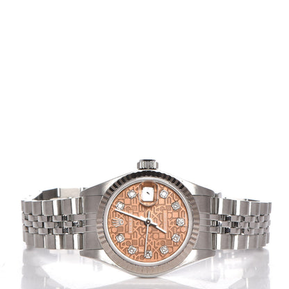 Rolex Stainless Steel 18K White Gold Diamond 36mm Oyster Perpetual Datejust Watch Pink Jubilee 126234 3 of 13