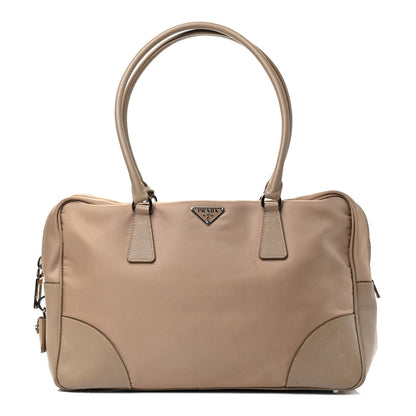 Prada Nylon Saffiano Bauletto Sesamo 1 of 4