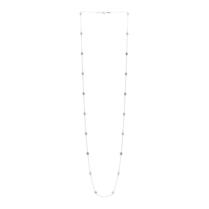 Tiffany Platinum Diamond 3.40ctw Elsa Peretti Diamonds by the Yard 20 Station Necklace 3 of 4