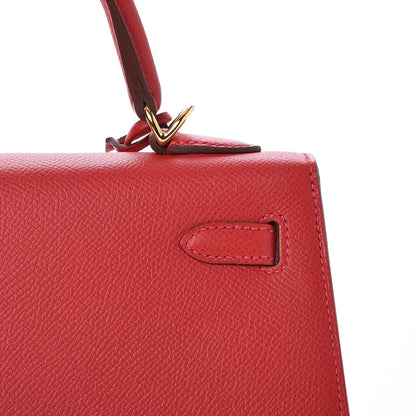 Hermes Epsom Kelly Sellier 25 Rouge Casaque 11 of 31