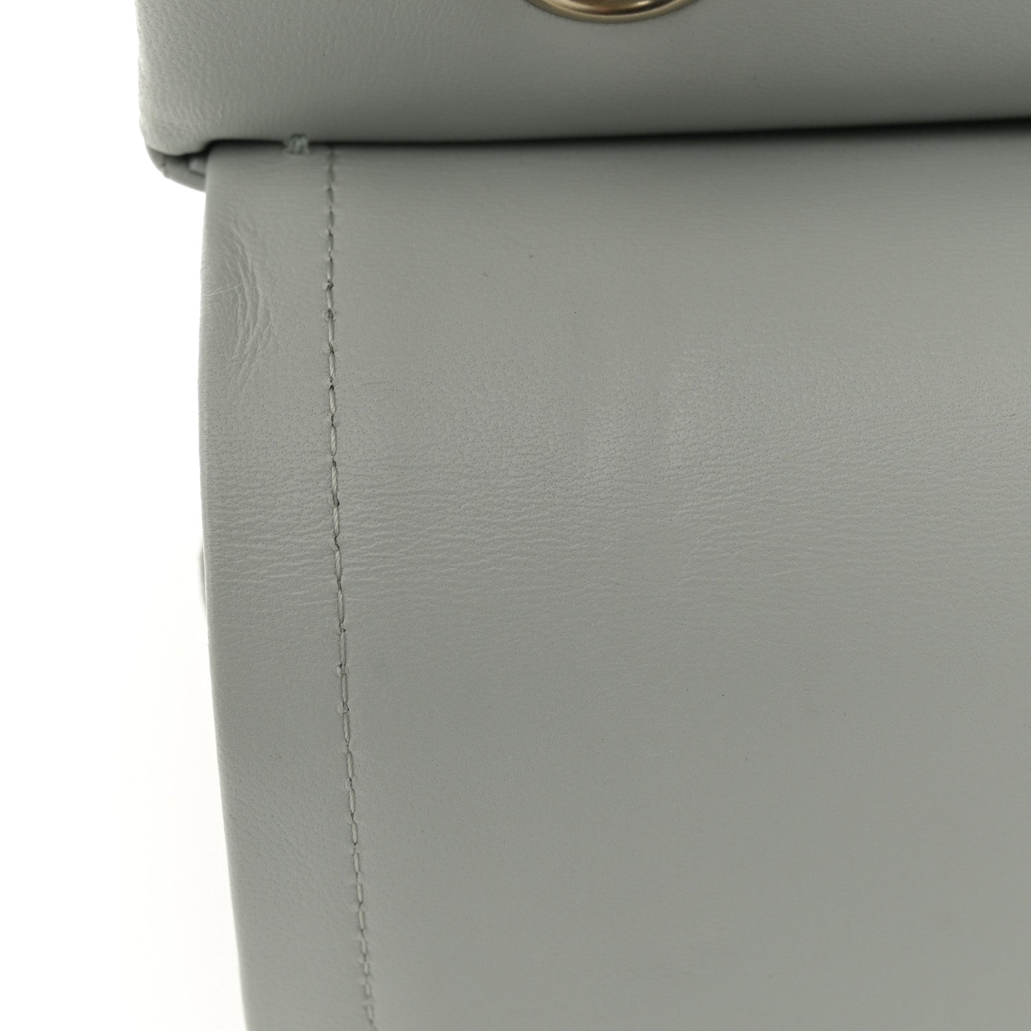 Chanel Lambskin Quilted Medium Double Flap Light Blue 11 of 14