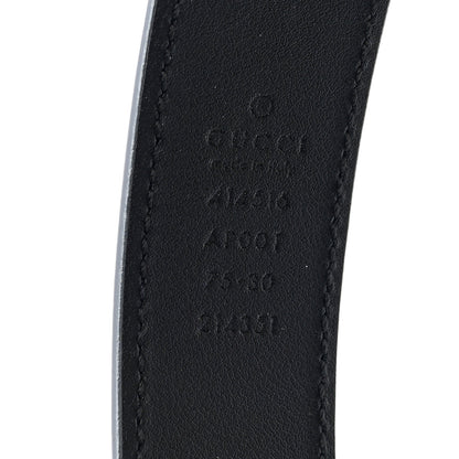 Gucci Calfskin Double G 30mm Belt 75 30 Black 3 of 4