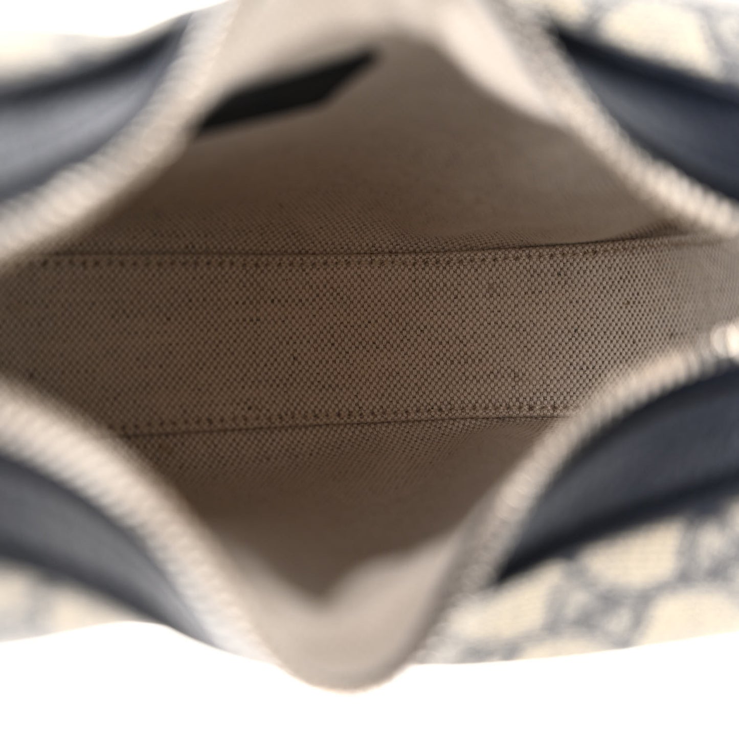 GG Supreme Monogram Textured Calfskin Web Small Attache Shoulder Bag Beige Blue