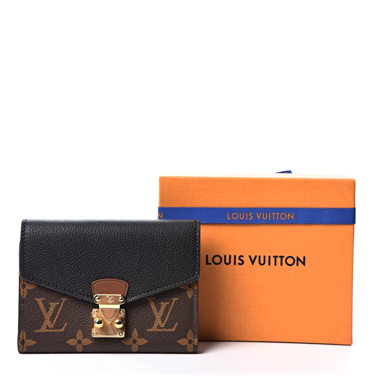Louis Vuitton Monogram Pallas Compact Wallet NM Black 10 of 10
