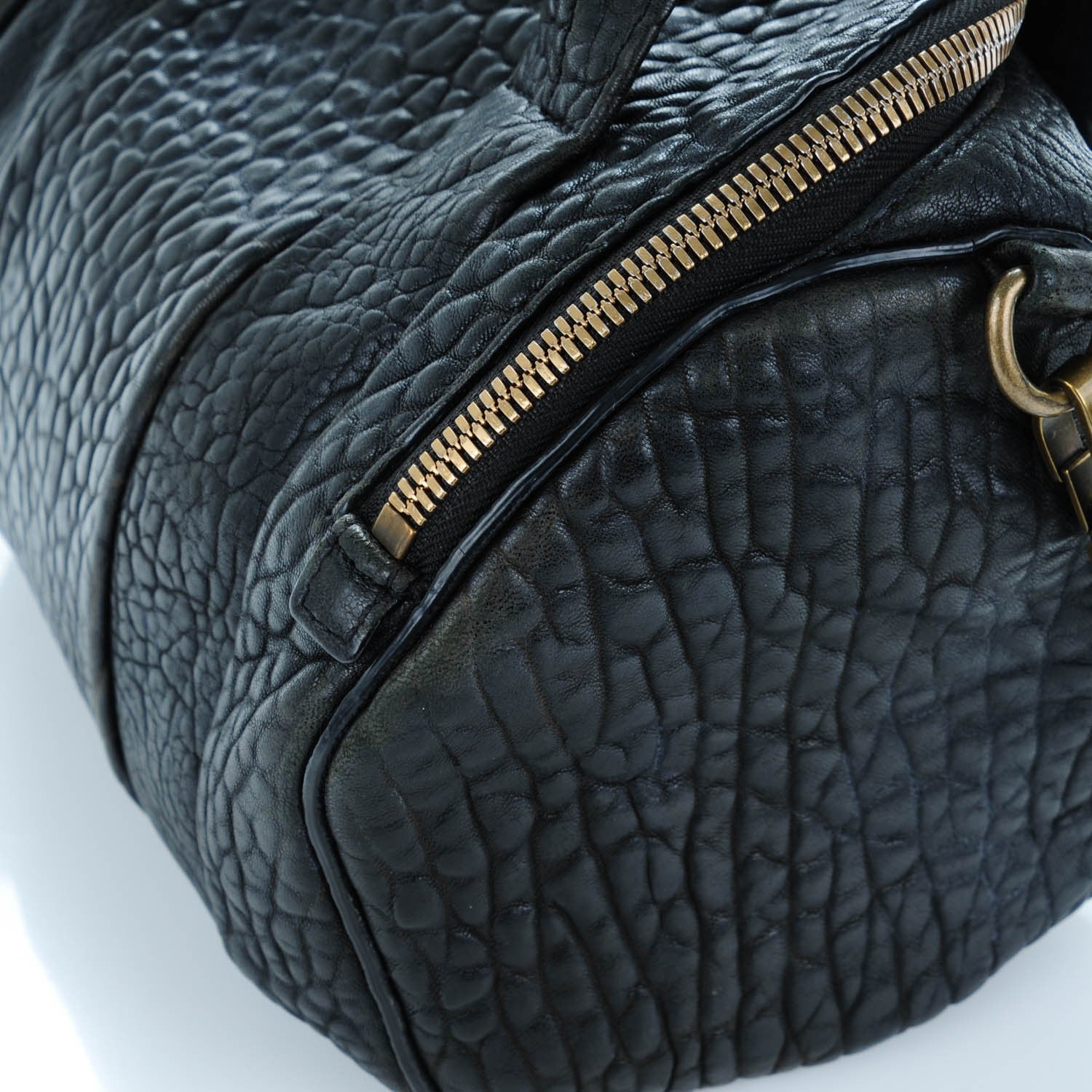 Alexander Wang Pebbled Lambskin Rockie Black Antique Brass Hardware 8 of 8