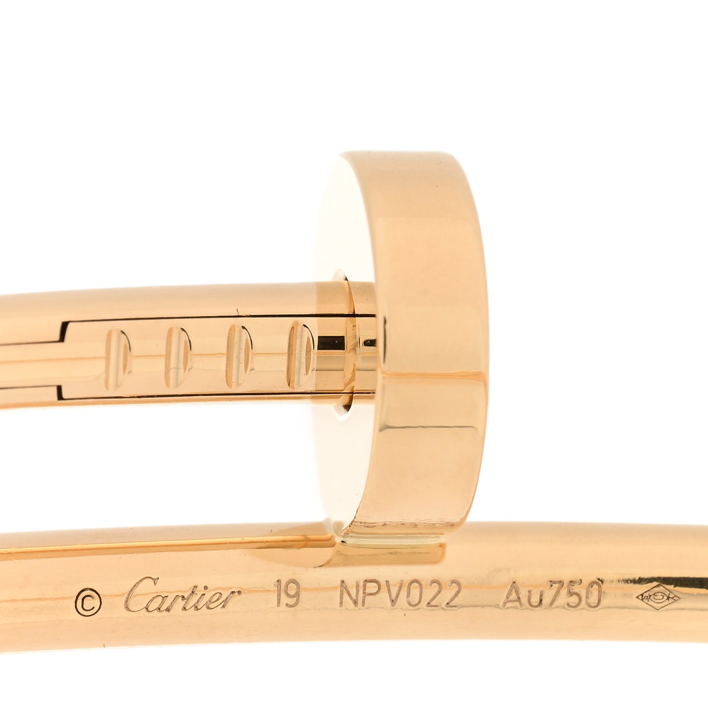 18K Yellow Gold Juste Un Clou Bracelet 19