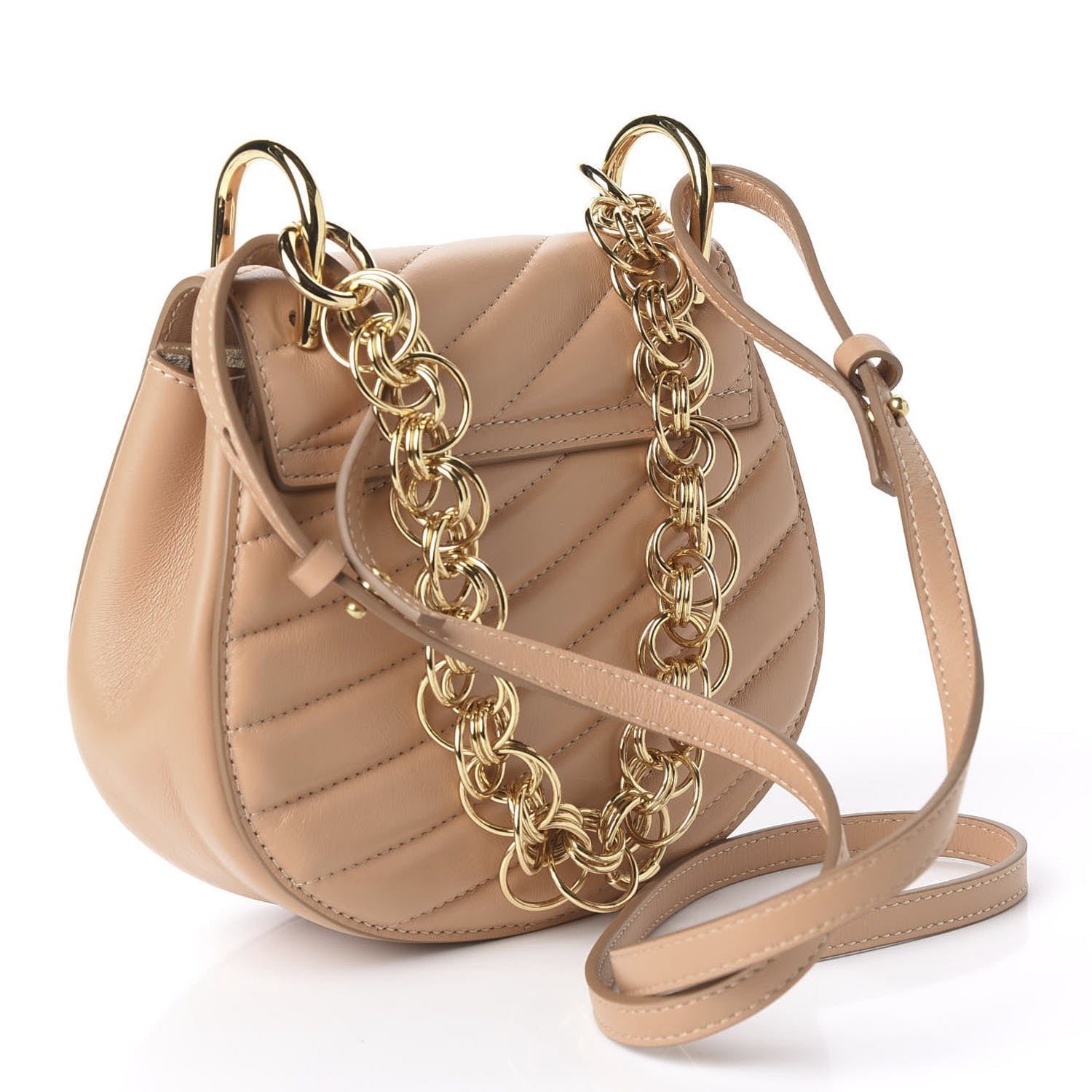 Chloe Calfskin Quilted Mini Drew Bijou Shoulder Bag Blushy Pink 2 of 9