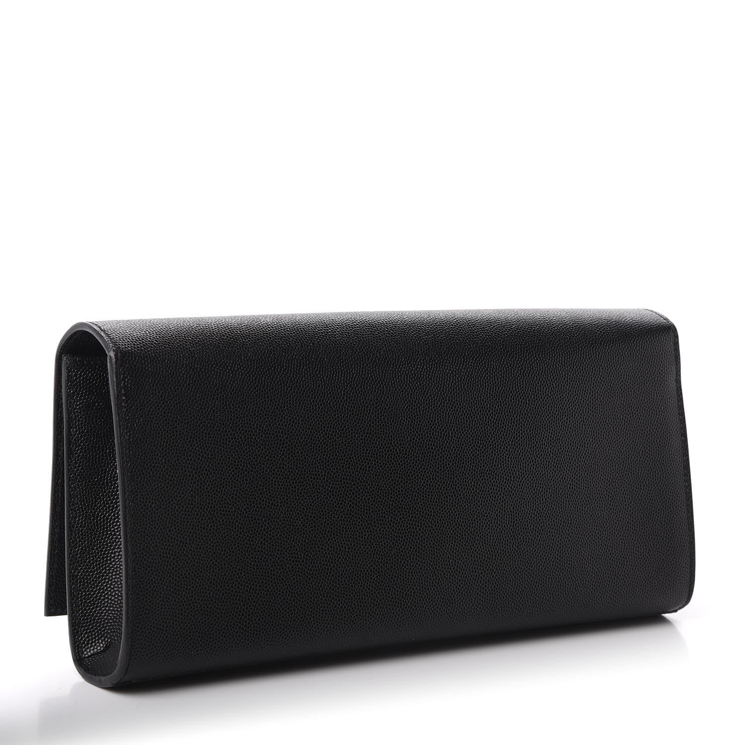 Saint Laurent Grain De Poudre Monogram Cassandre Clutch Black 3 of 10
