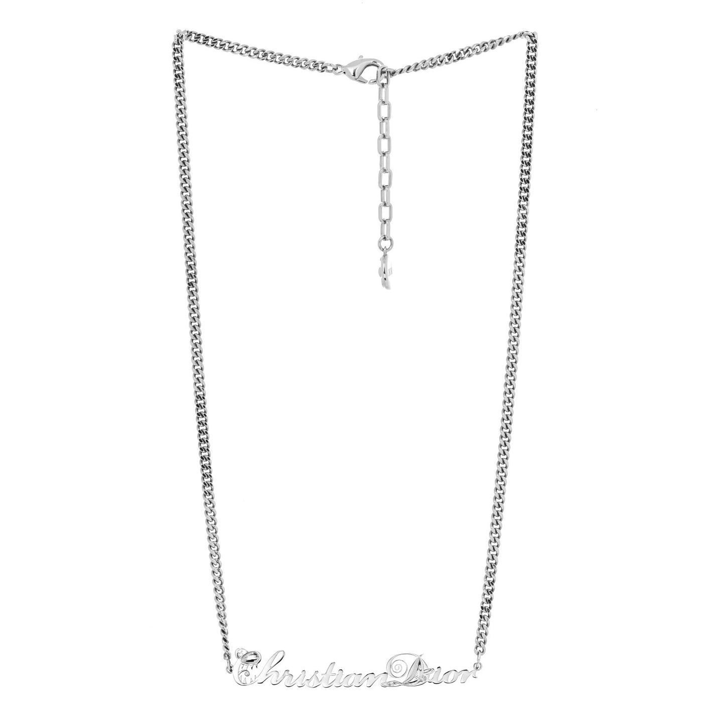 X KENNY SCHARF Logo Necklace Palladium