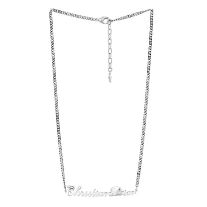 Christian Dior X KENNY SCHARF Logo Necklace Palladium 3 of 6