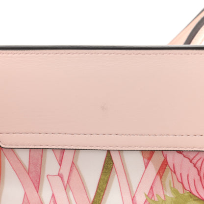 Salvatore Ferragamo Nylon Calfskin Vimini Travel Tote Pink Lemonade 15 of 16