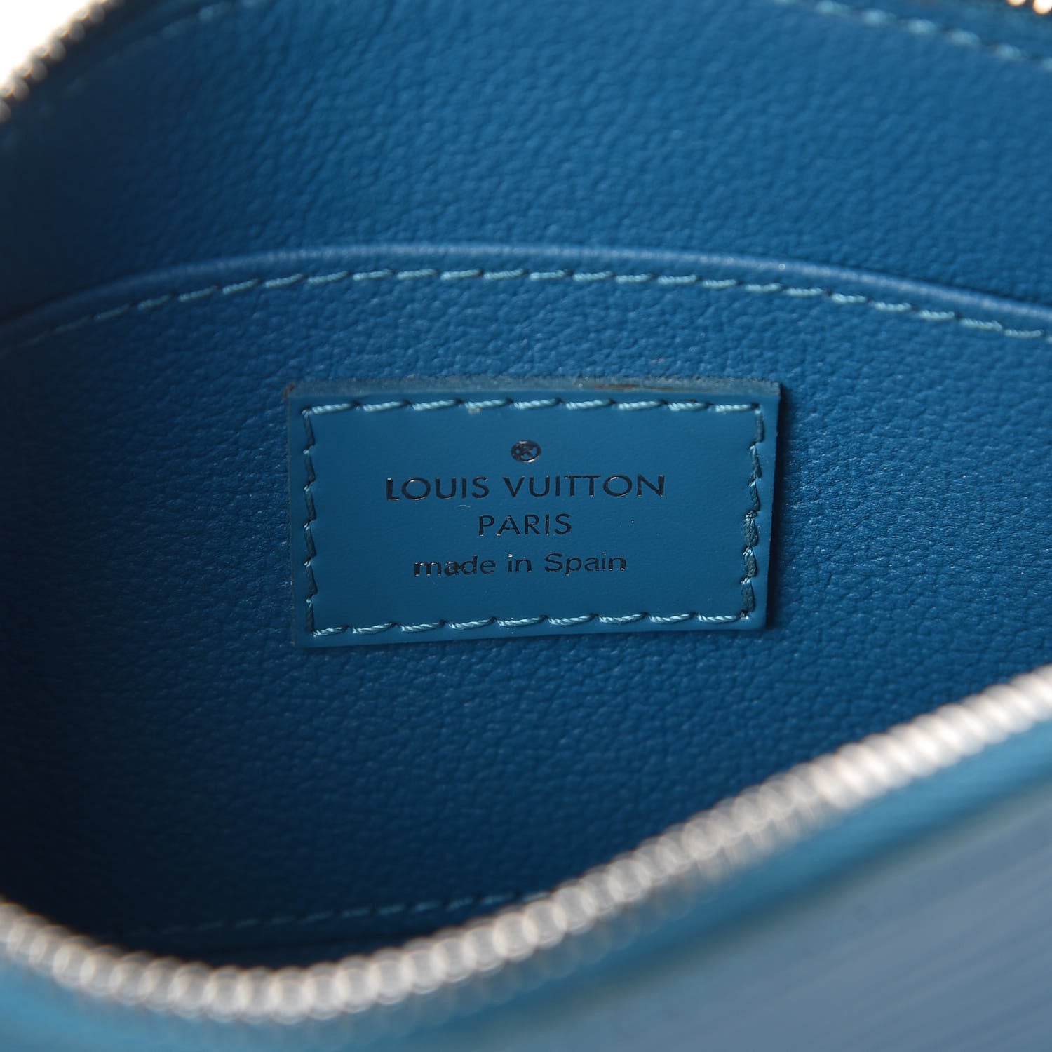 Louis Vuitton Epi Cosmetic Pouch Cyan 6 of 10