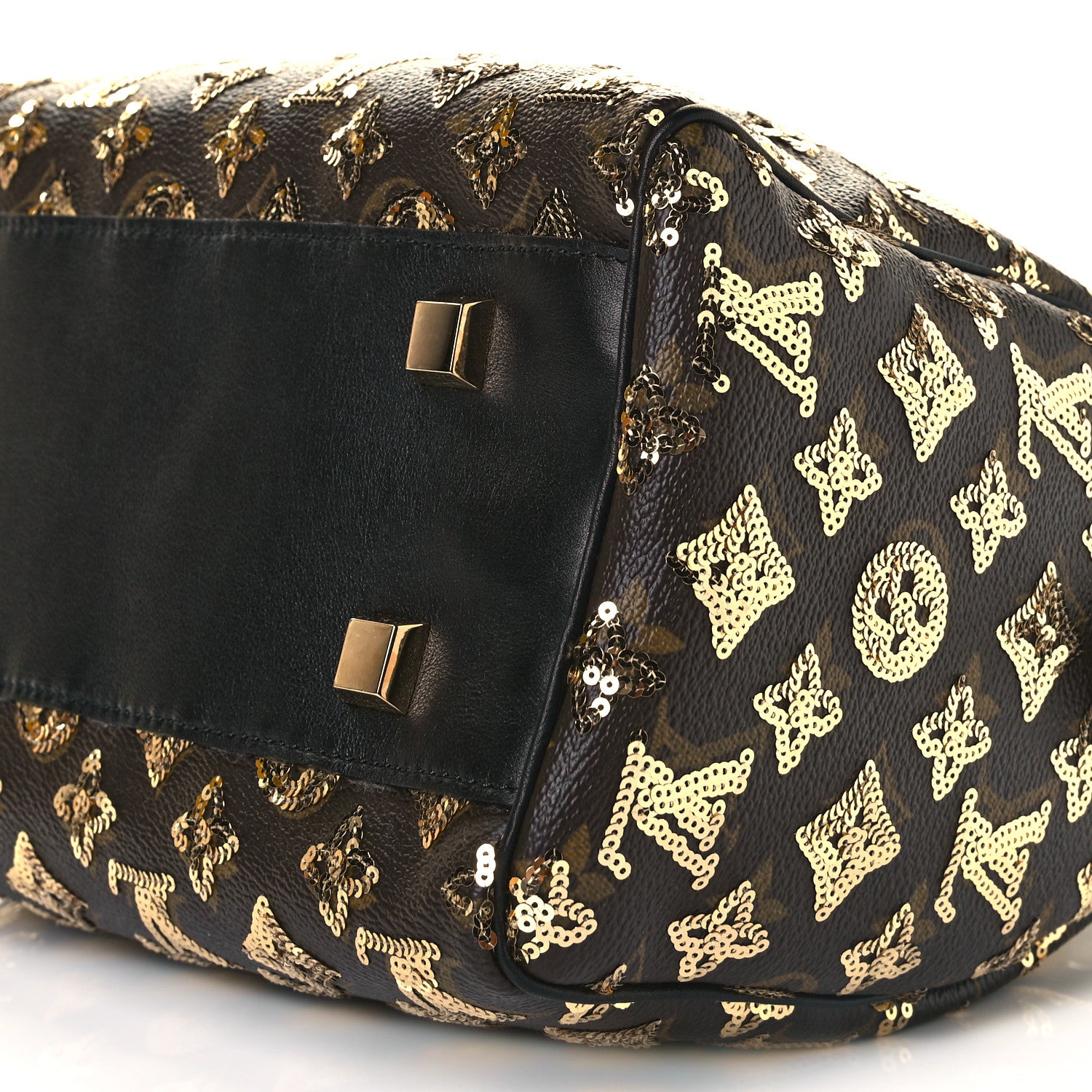 Louis Vuitton Monogram Sequins Eclipse Speedy 28 Gold 6 of 8