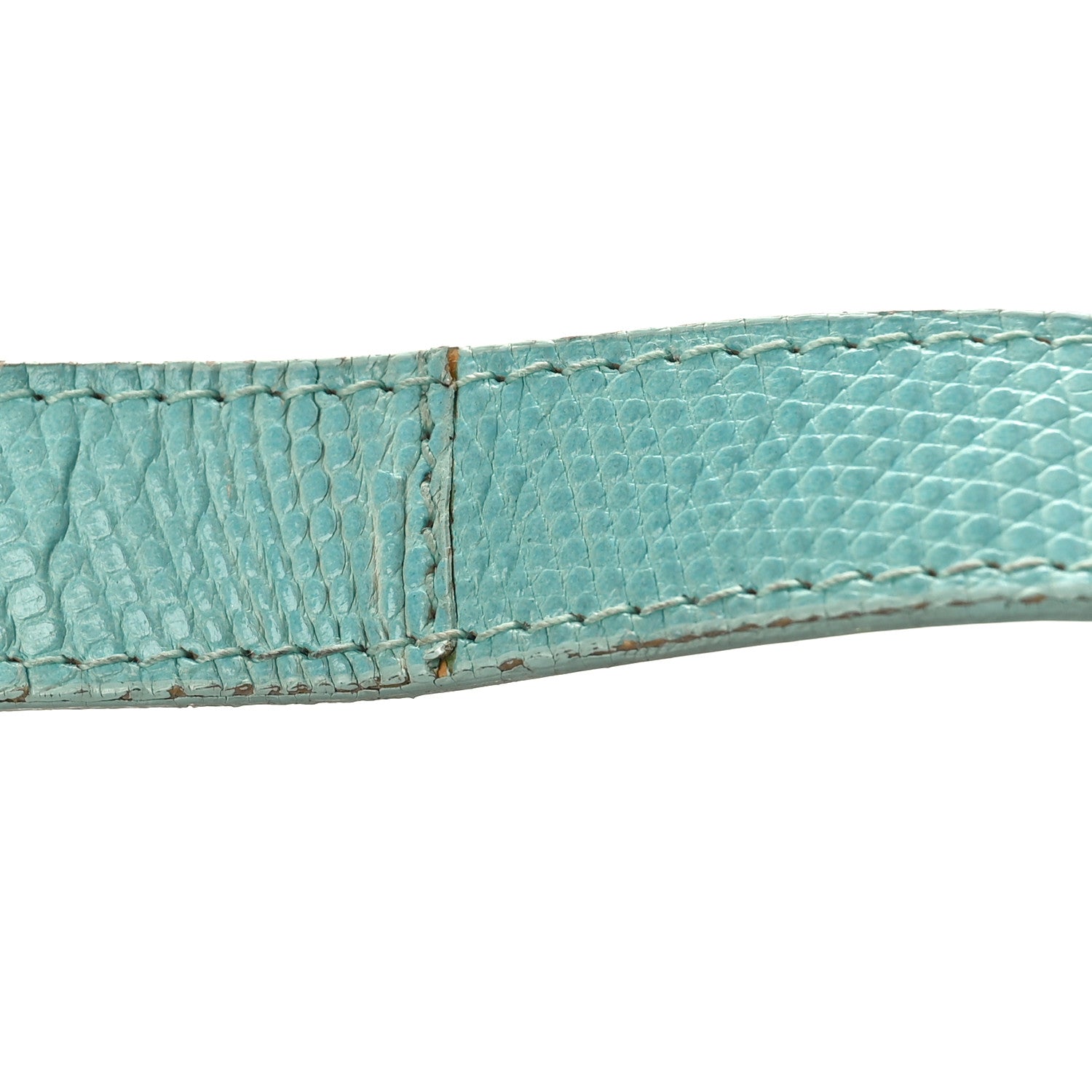 Fendi Fabric Lizard Crystal Embroidered Baguette Celeste 11 of 16