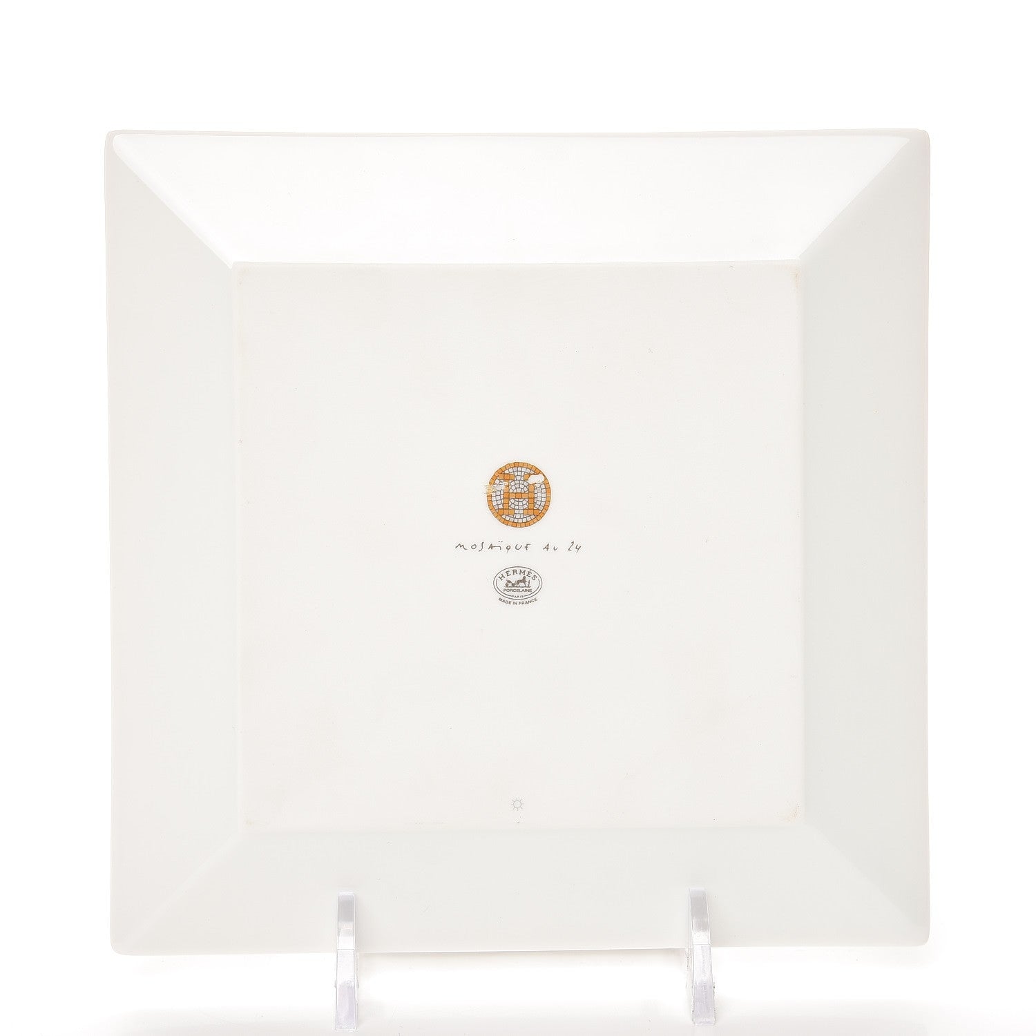 Hermes Porcelain Mosaique au 24 Square Plate 4 of 7