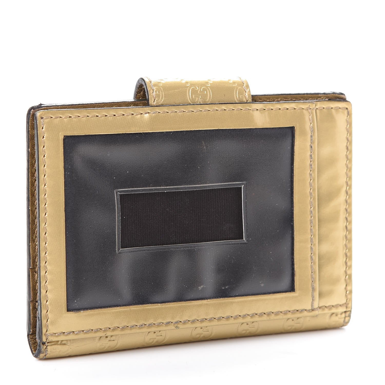 Gucci Shine Microguccissima Heart Travel Wallet Gold 3 of 8